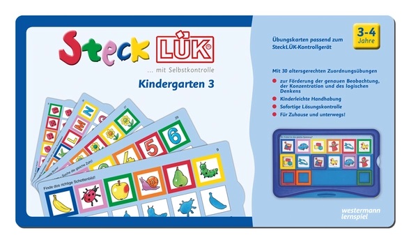 SteckLÜK-Übungsblock Kindergarten 3, 3-4 Jahre