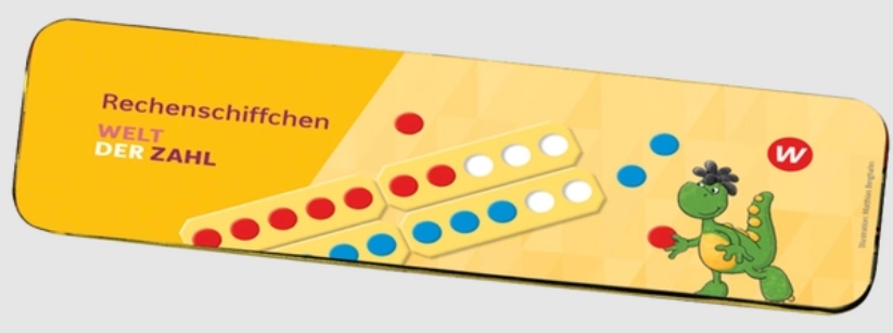 Rechenschiffchen und Wendeplättchen im Blechetui, 6-10 Jahre