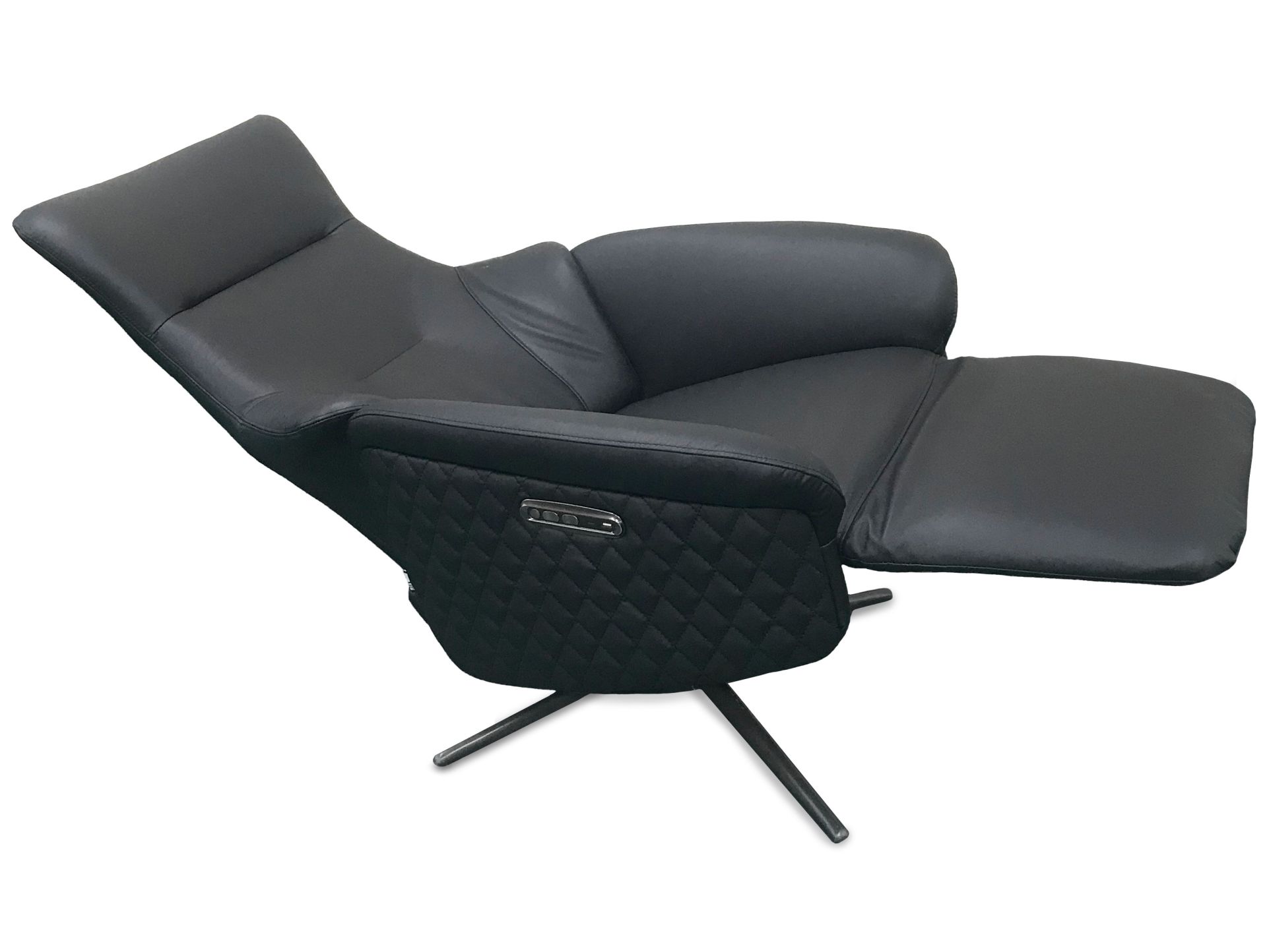 Chillofa Relaxsessel, Leder, schwarz