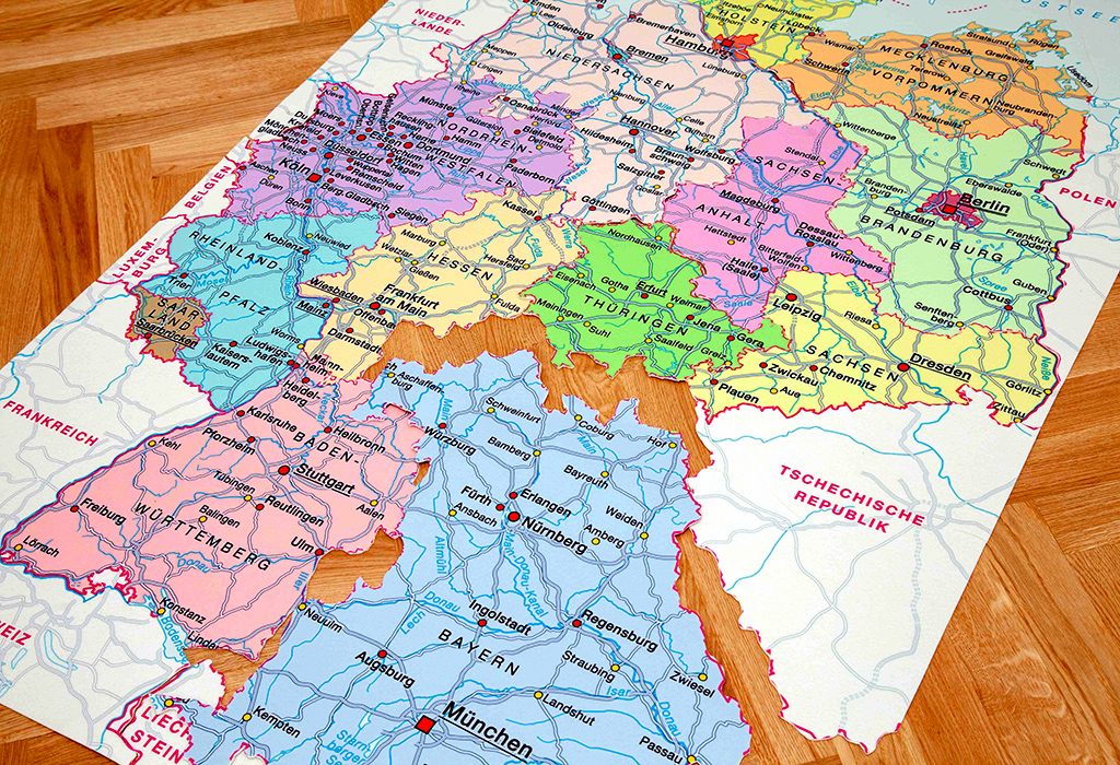 Bodenpuzzle Deutschland politisch