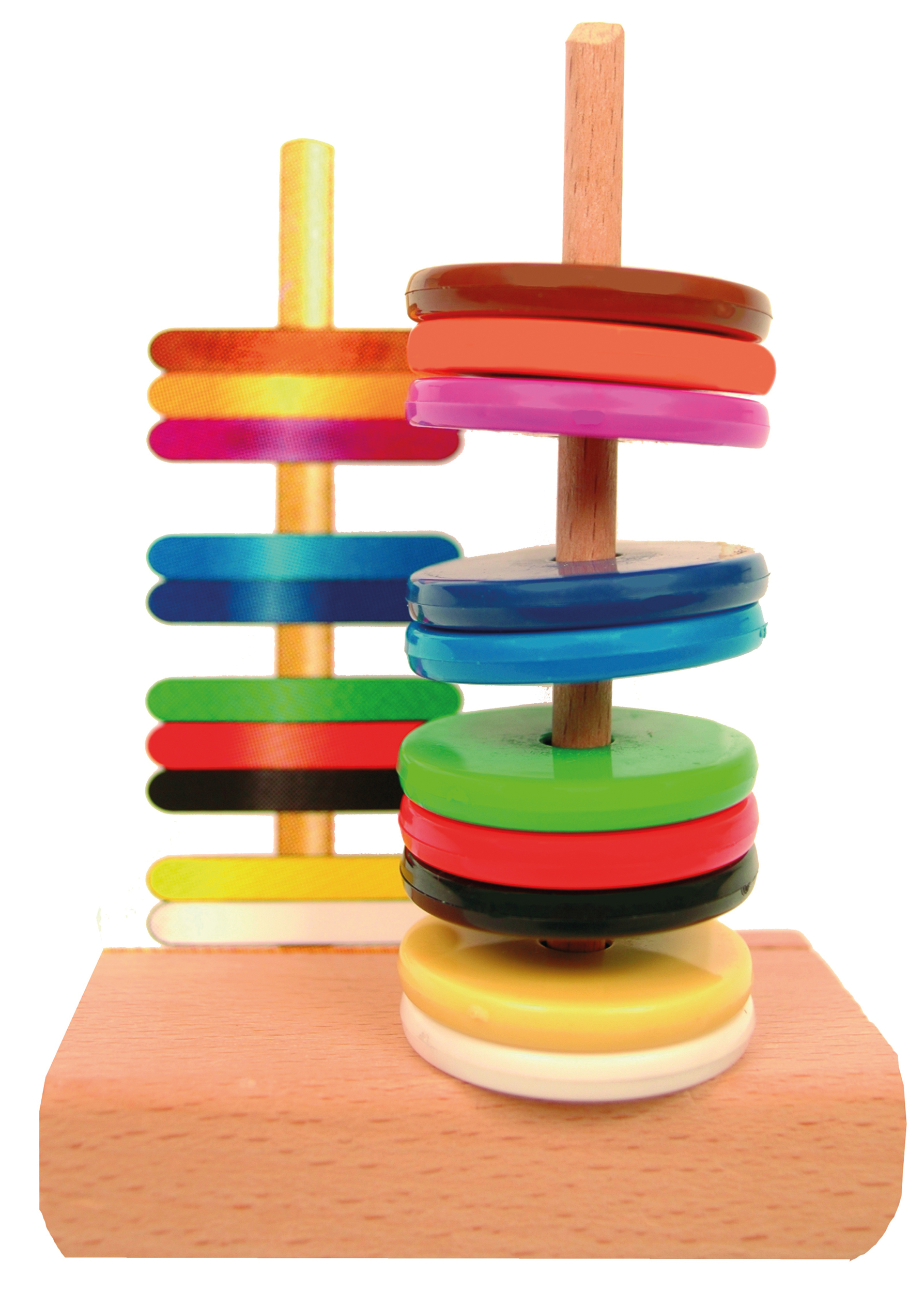 Magna Disc 2, mit 2 Holzständern