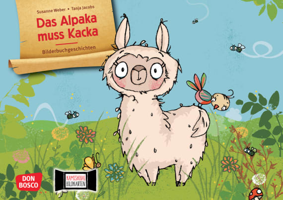 Das Alpaka muss Kacka. Kamishibai Bildkartenset, 2-4 Jahre