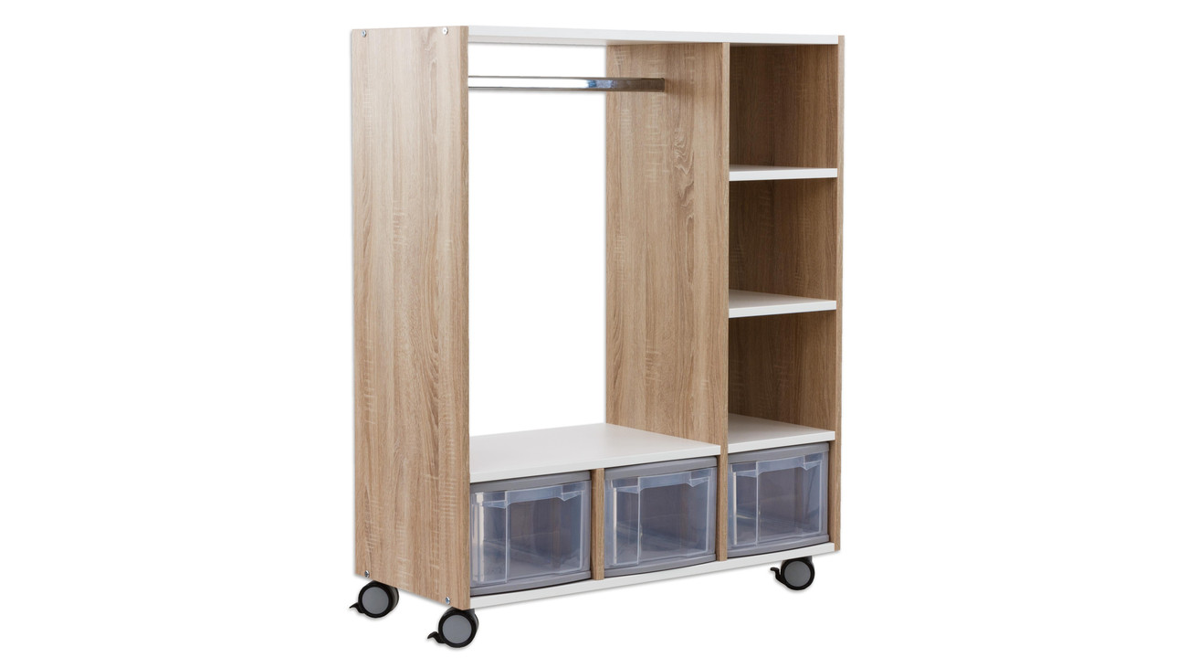 Mobile Garderobe, BxHxT 98x120x40 cm
