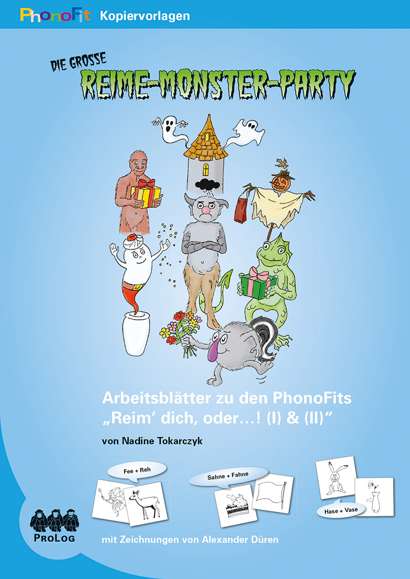 PhonoFit-Kopiervorlagenmappen: Die große Reime-Monster-Party, ab 5 Jahre