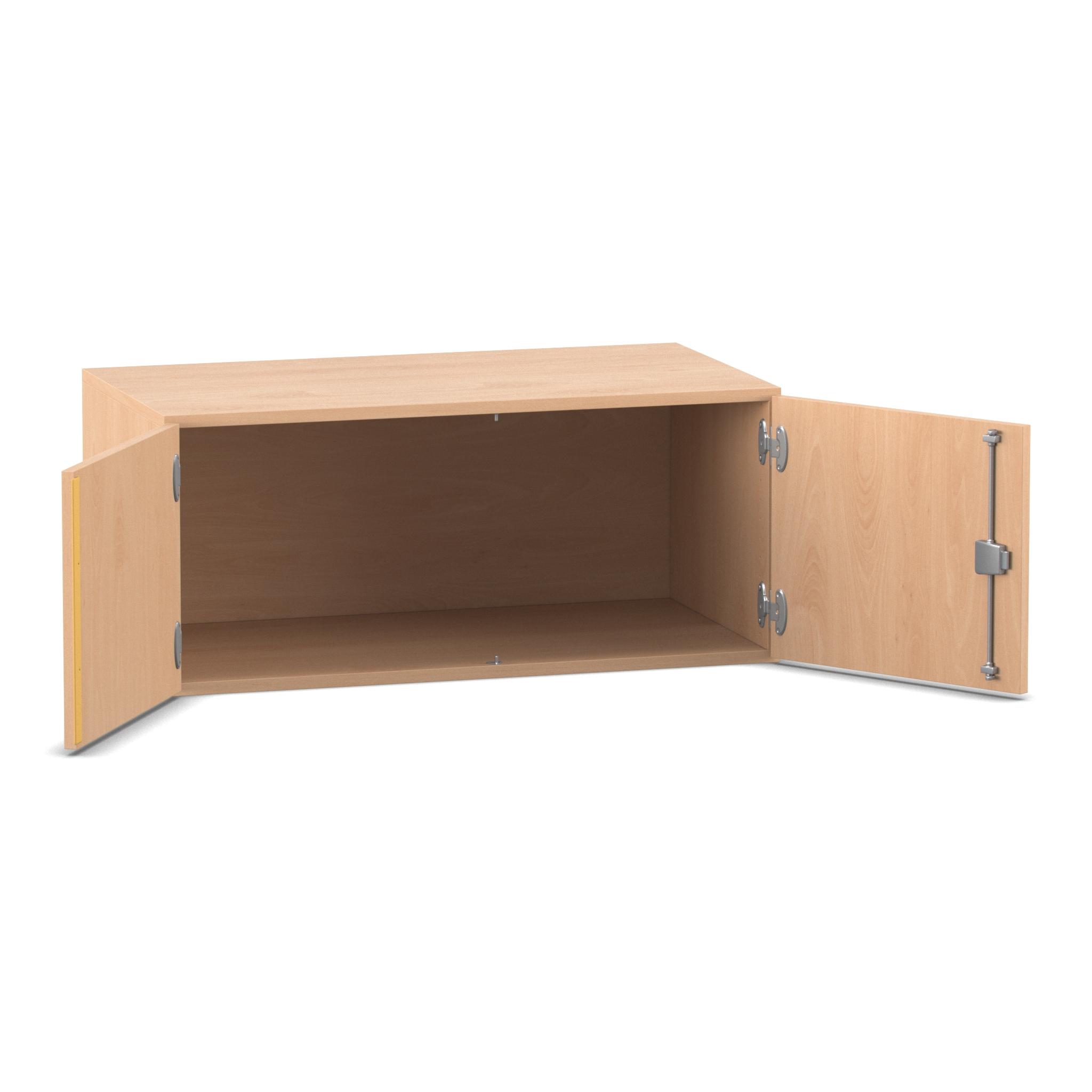 Flexeo Aufsatzschrank, 1 Fach, 2 Türen, Buche hell, HxBxT: 41,4 x 94,4 x 60 cm, Dreholive