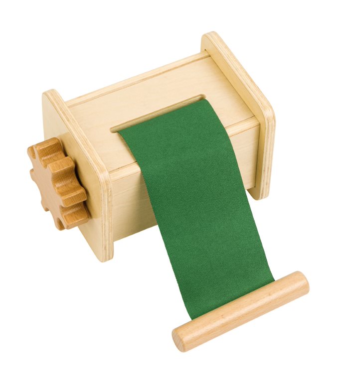 Wickel den Stoff Holzspielbox, 29-36 Monate