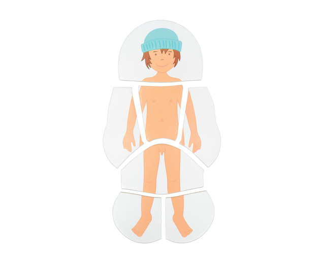Lagenpuzzle Anatomie Junge, ab 4 Jahre