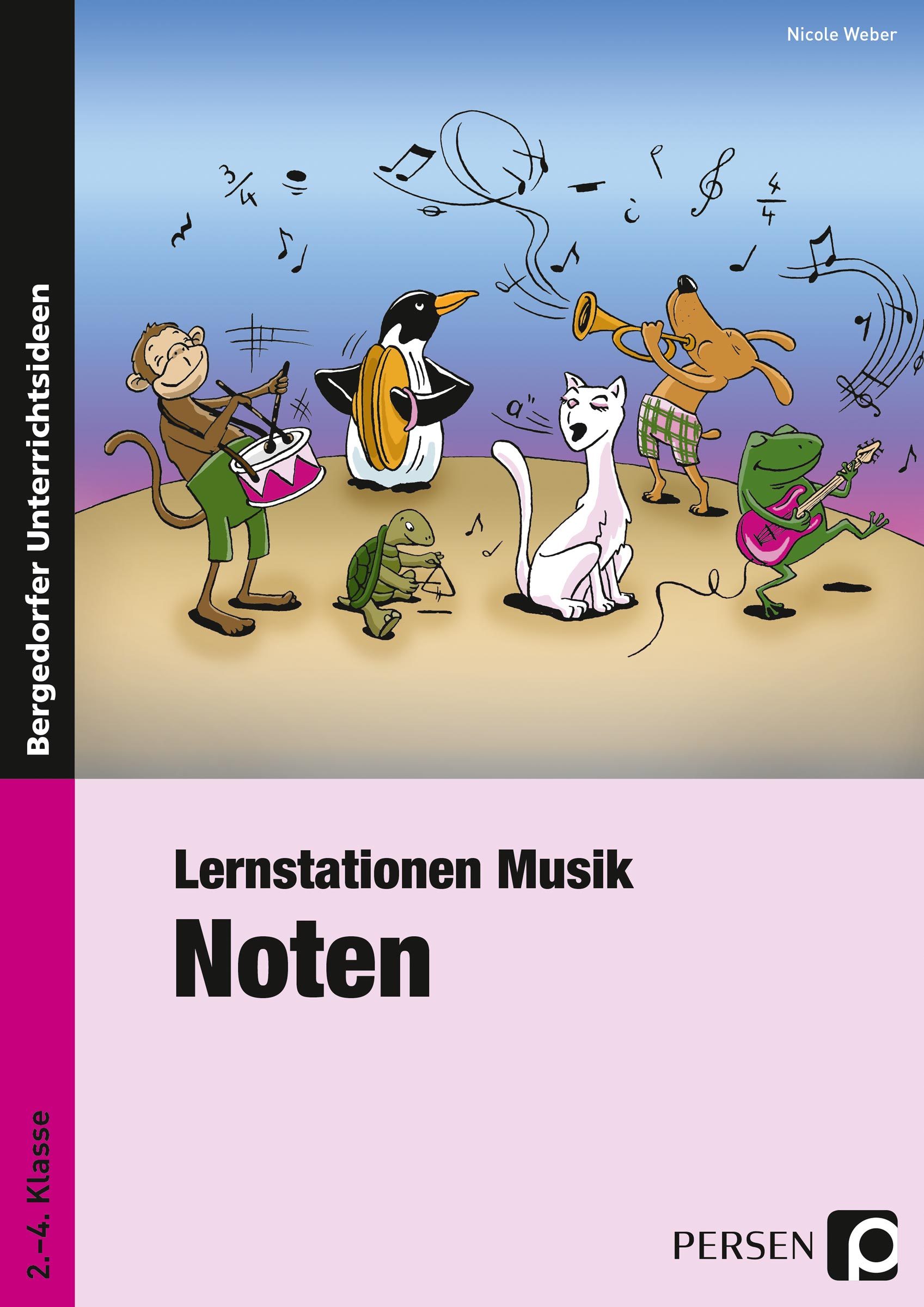 Lernstationen Musik: Noten, Broschüre, 2.-4. Klasse