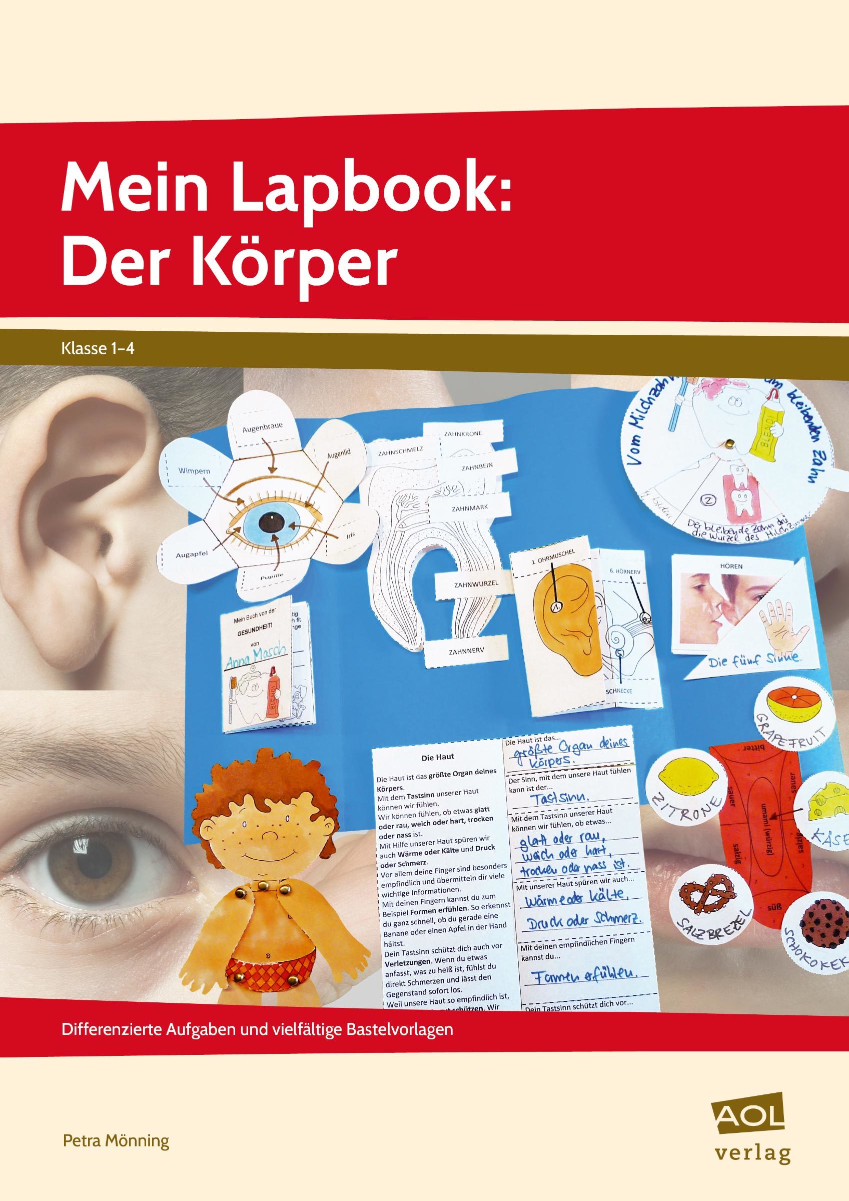 Mein Lapbook: Der Körper, Heft, 1. bis 4. Klasse