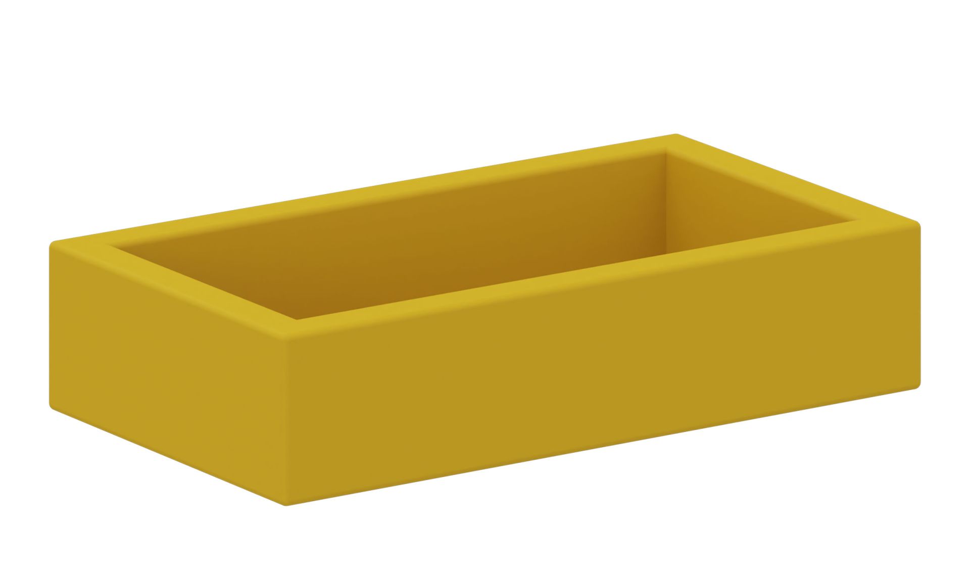 Schaumstoffbett klein gelb, 114x64x25 cm