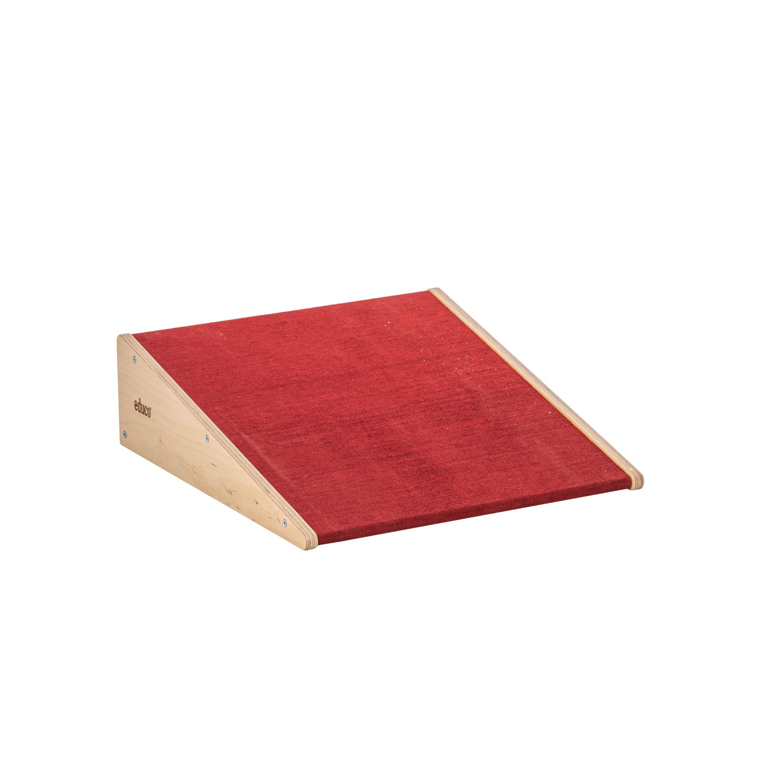Anbauschräge mit Teppich Farbe Rot für die Krabbelkiste