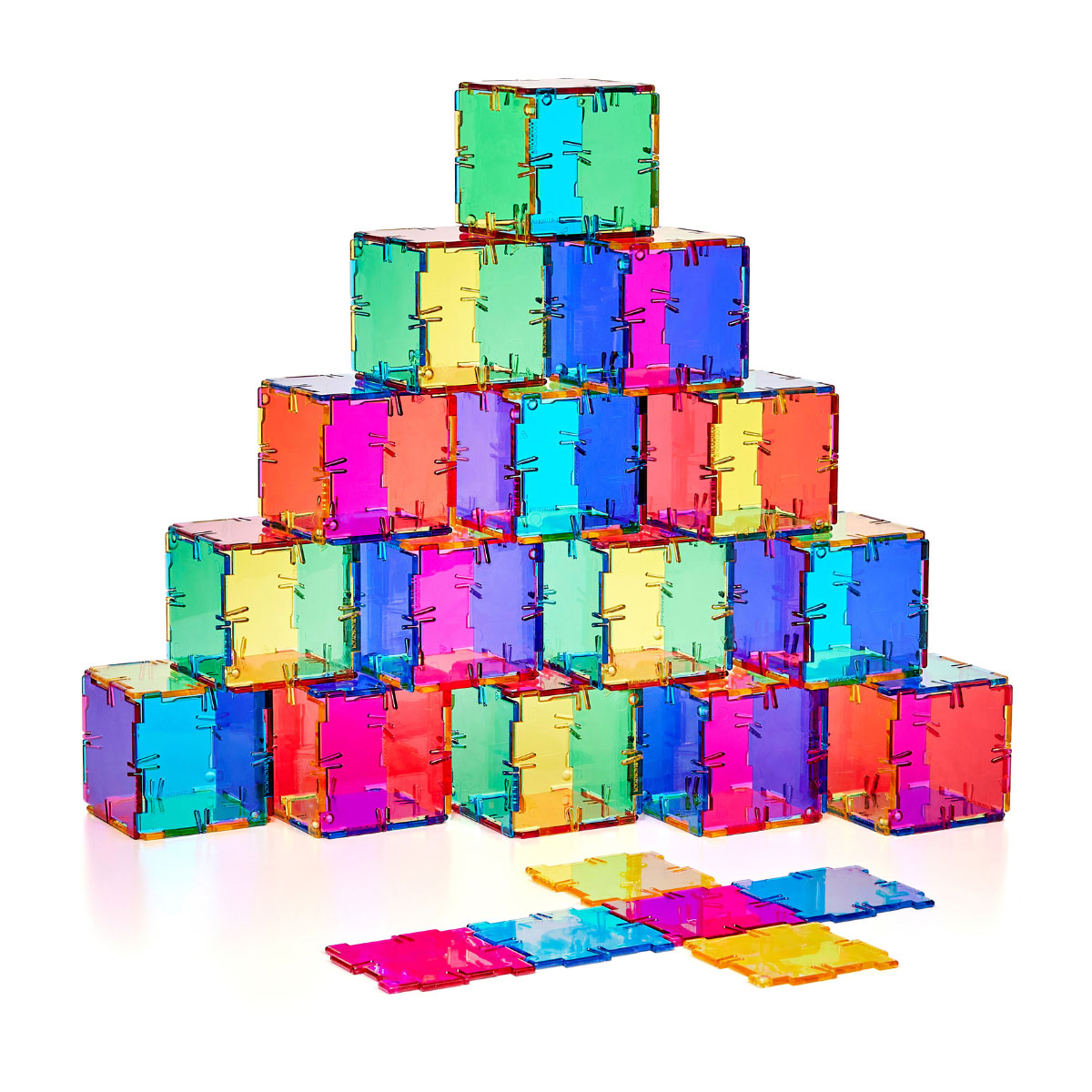 Original Crystal Polydron CMY Klassen-Set mit 96 Teilen