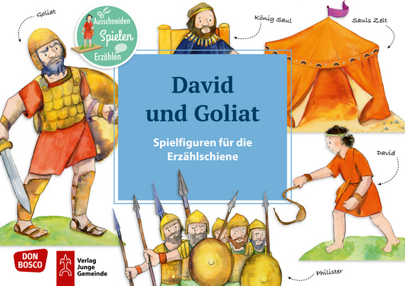 Erzählschiene Spielfiguren - David und Goliat, ab 2 Jahre