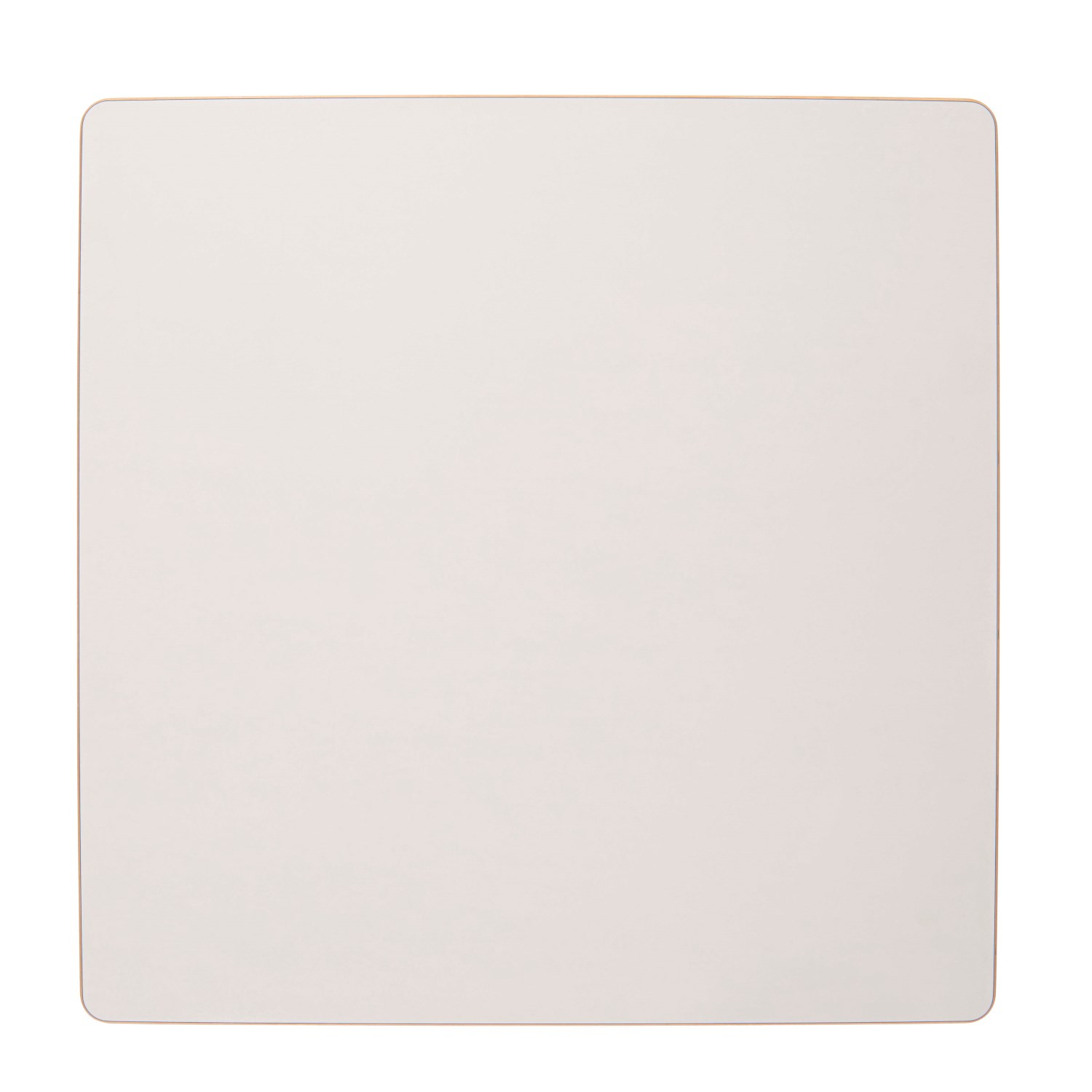 Tischplatte viereckig: milchweiß - 64 x 64 x 2 cm