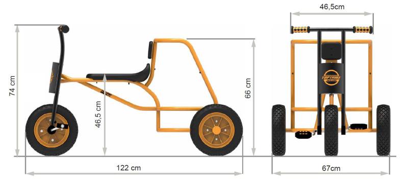 Shuttle Trike Maxi, Kinderfahrzeug, ab 6 Jahre