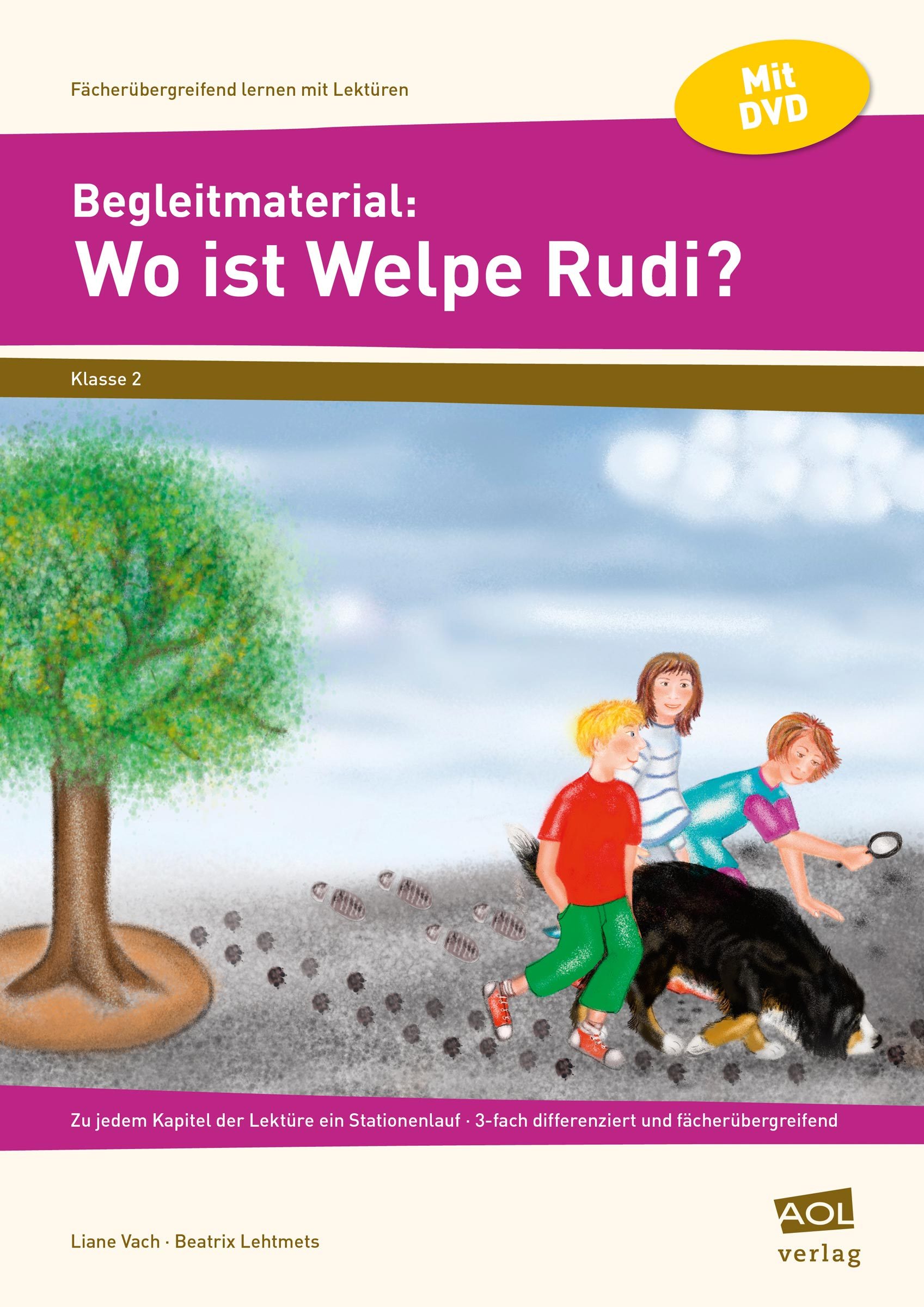 Begleitmaterial: Wo ist Welpe Rudi?, Broschüre inkl. DVD, 2. Klasse