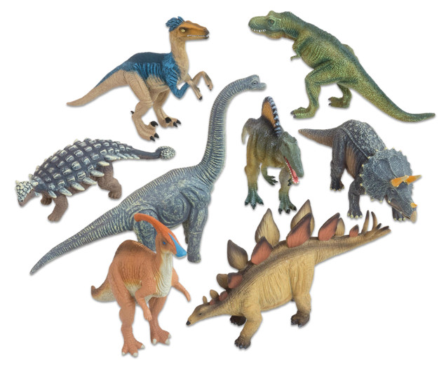 Tiere - Dinosaurier Deluxe, Figuren-Set, 8-tlg. Set