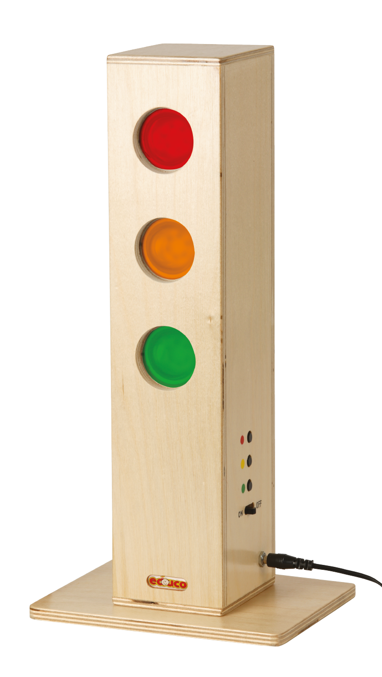 Signalampel aus Holz