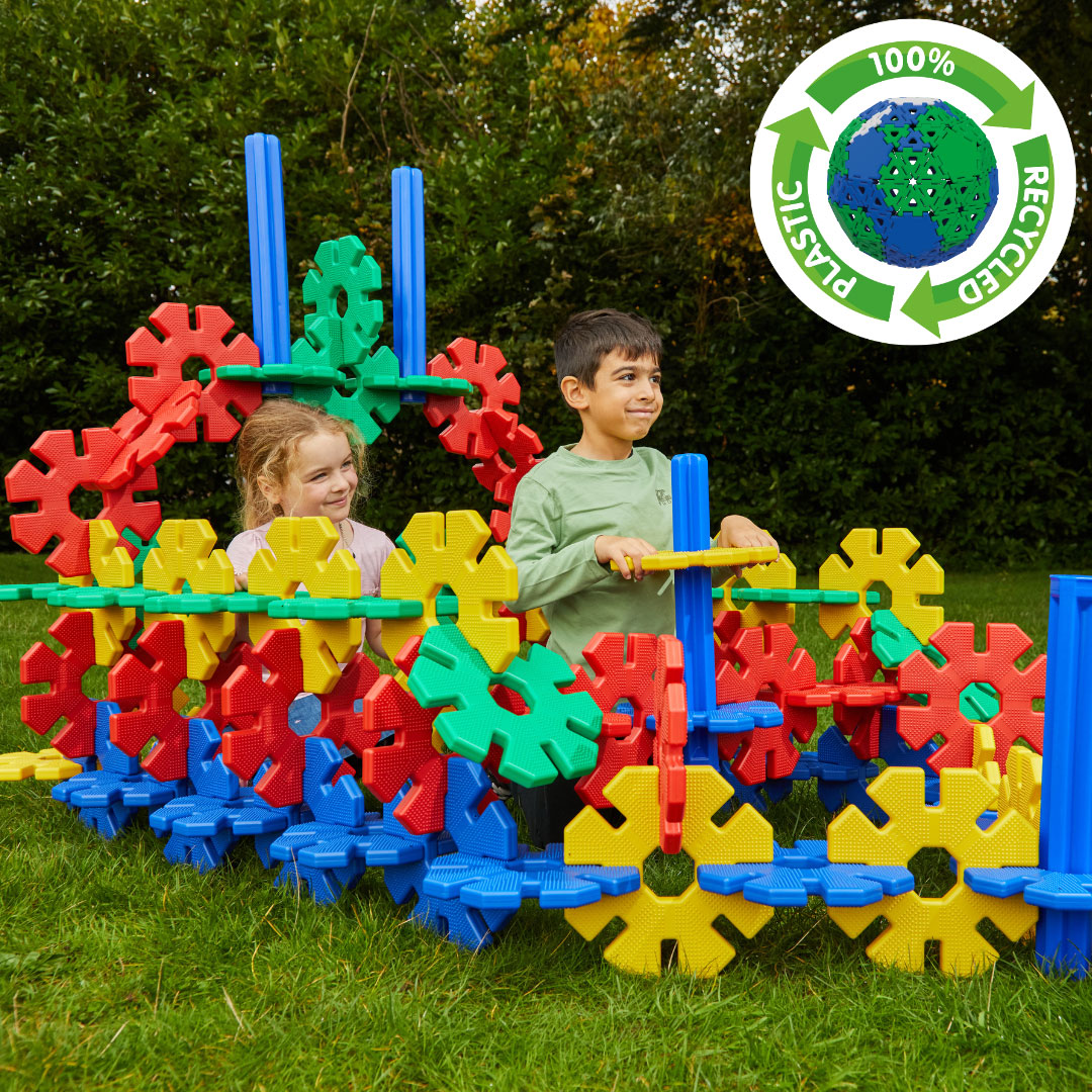 XXL-Steckblumen, Giant Octoplay Set 3, 84 Teile, aus Recyclingkunststoff