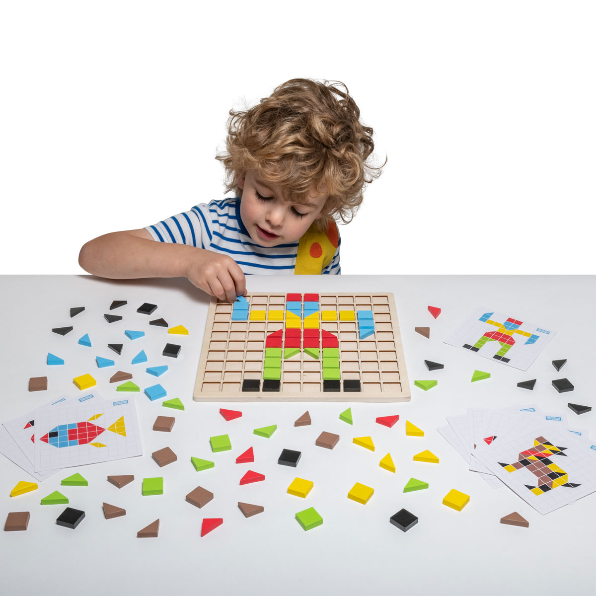 Mosaik-Set aus Holz
