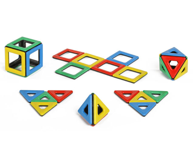 Magnetic Polydron Klassenset 96 Teile, ab 3 Jahre