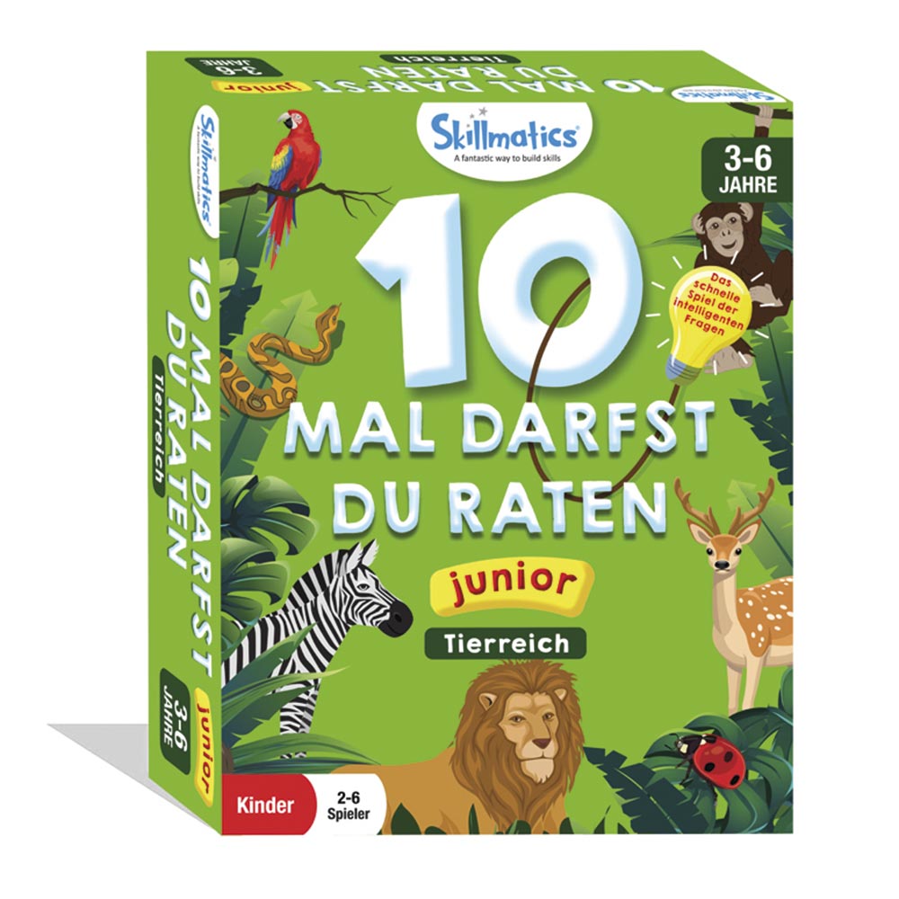 10 mal darfst du raten - Junior: Tierreich, Ratespiel, 3-6 Jahre