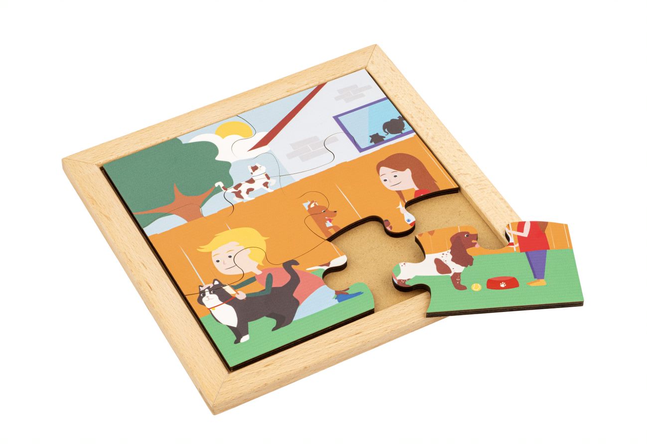 Bilderpuzzle - Im Garten, 6 Teile, ab 3 Jahre