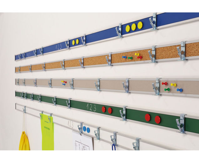 Alu-Wandleiste, Whiteboard-Oberfläche, 1 Meter