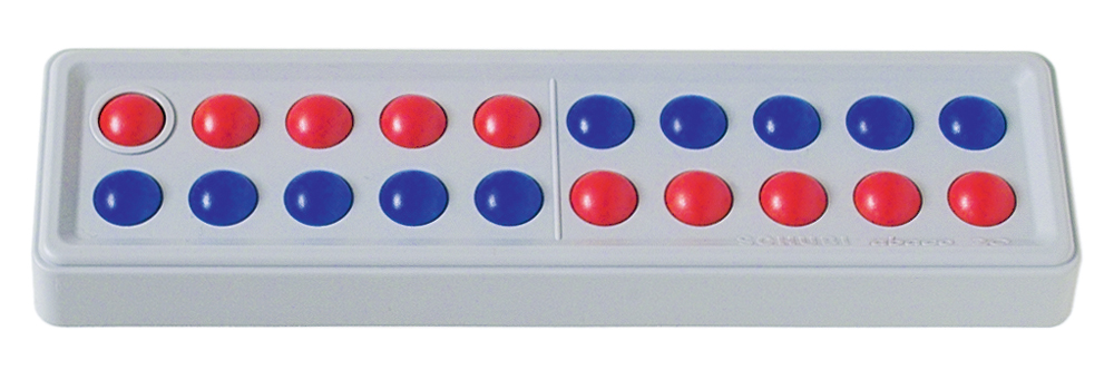 Abaco 20-Modell B 5/5 Kugeln versetzt (rot/blau), 4-7 Jahre