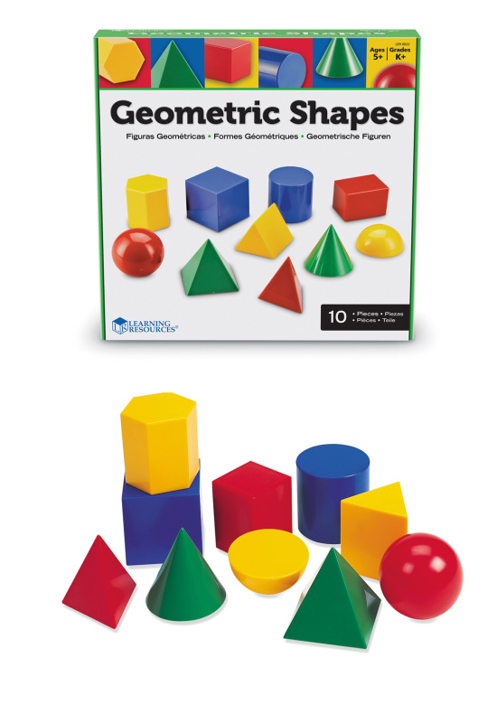 Set Geometrische Körper, 10-teilig, 8-12 Jahre