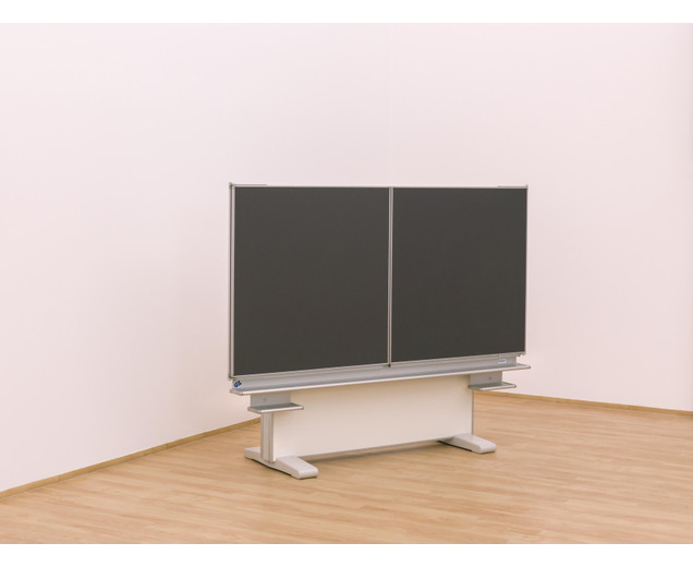 Gestell-Klappschiebetafel, anthrazit, 150x100cm, freistehend und GS-geprüft