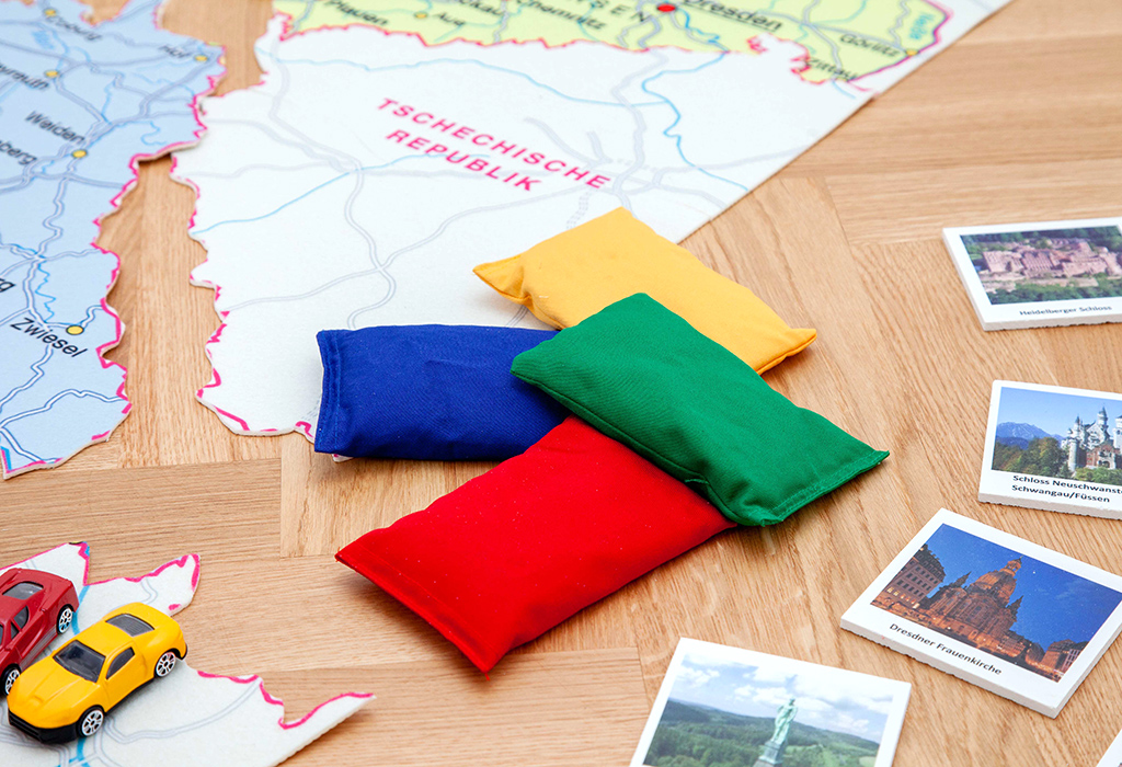 Bodenpuzzle Deutschland politisch Zubehörbox