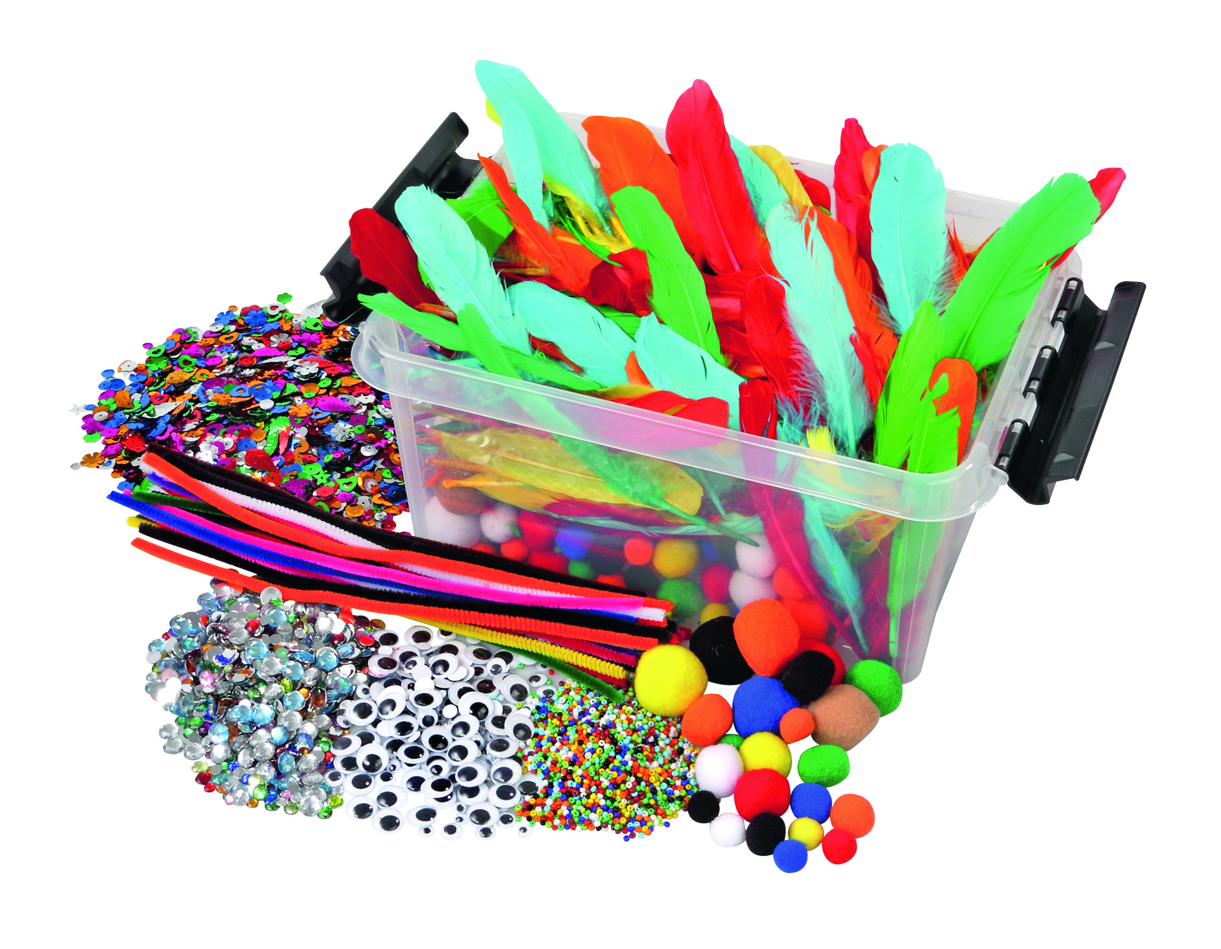 Kreativ-Set-Box, Bastelmaterial-Sammlung, ab 3 Jahre