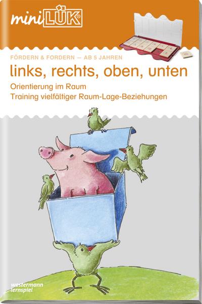 miniLÜK links, rechts, oben, unten, Heft, ab 5 Jahre