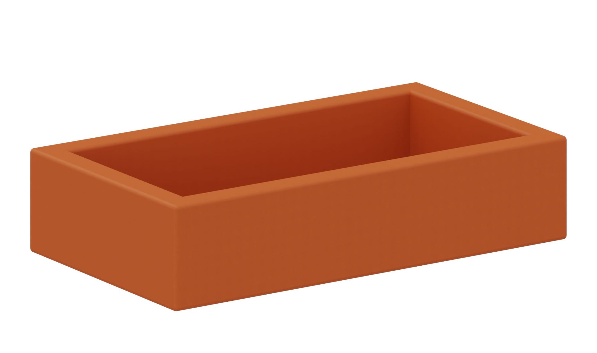 Schaumstoffbett klein orange, 114x64x25 cm