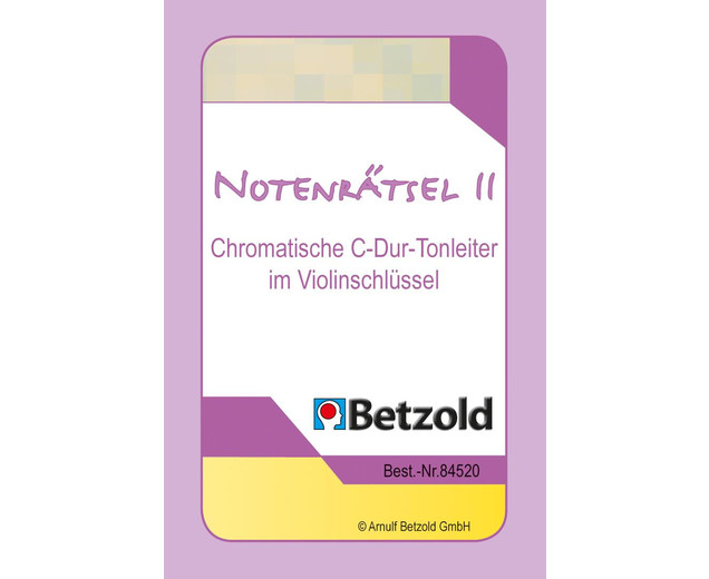 Notenrätsel II, Spielkarten für den magischen Zylinder, 5-12 Jahre