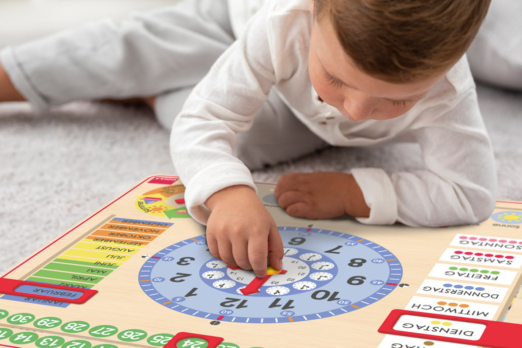 Kalender-Uhr, 6-9 Jahre