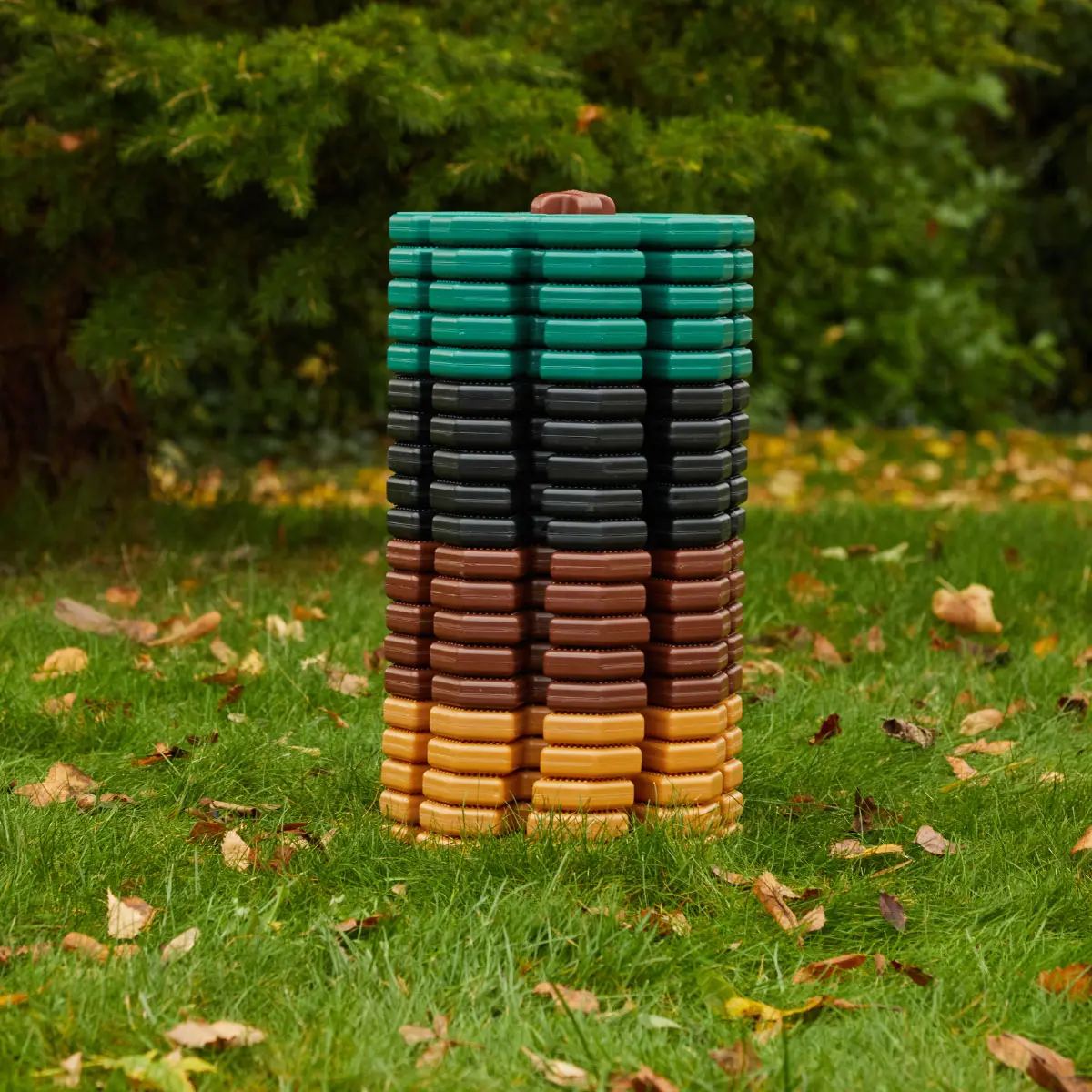 XXL-Steckblumen, Giant Octoplay Set 3, 84 Teile, Natural Colors, aus Recyclingkunststoff
