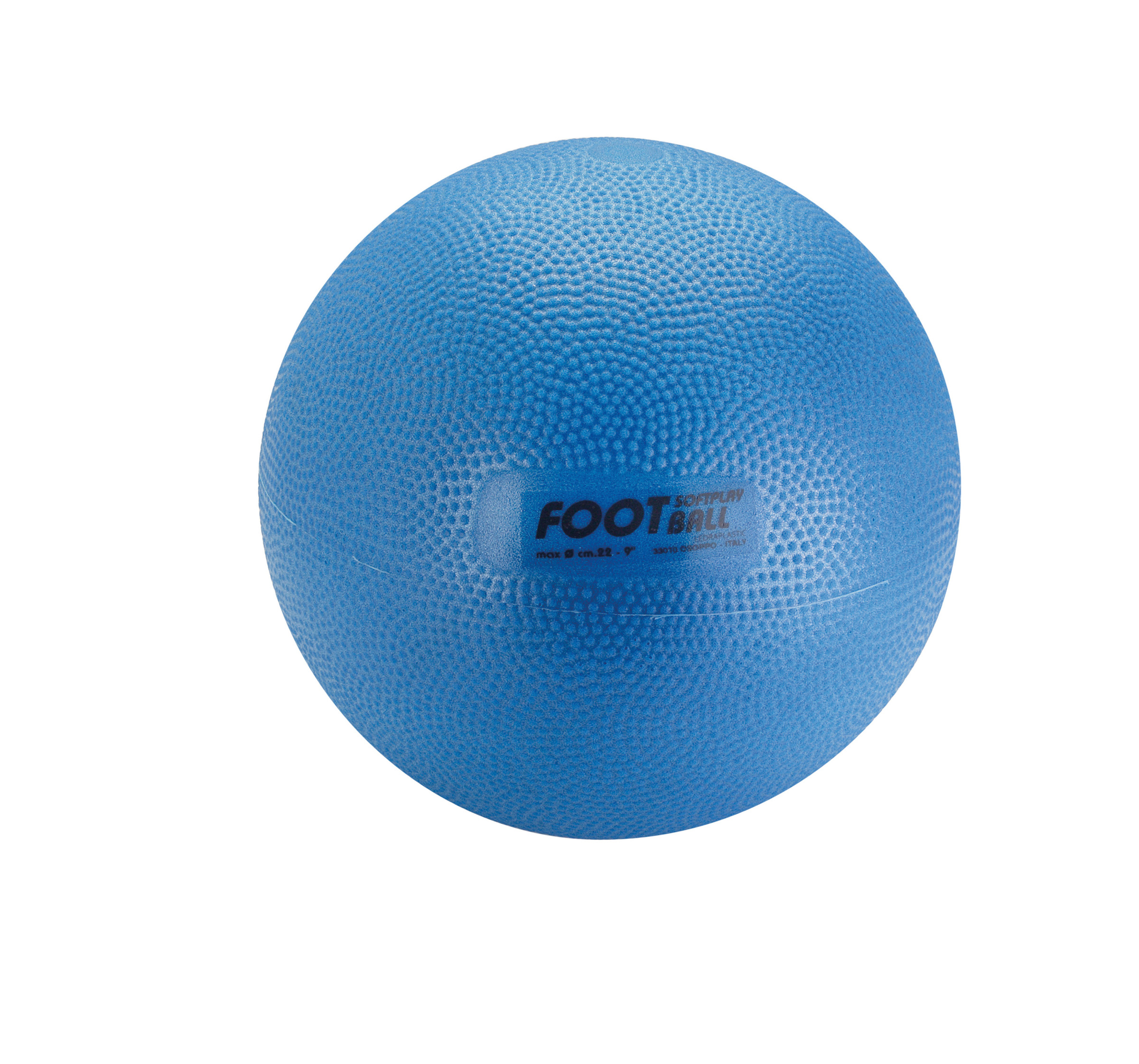 Gymnic Softplay Fußball 22 cm, 220 gr, blau