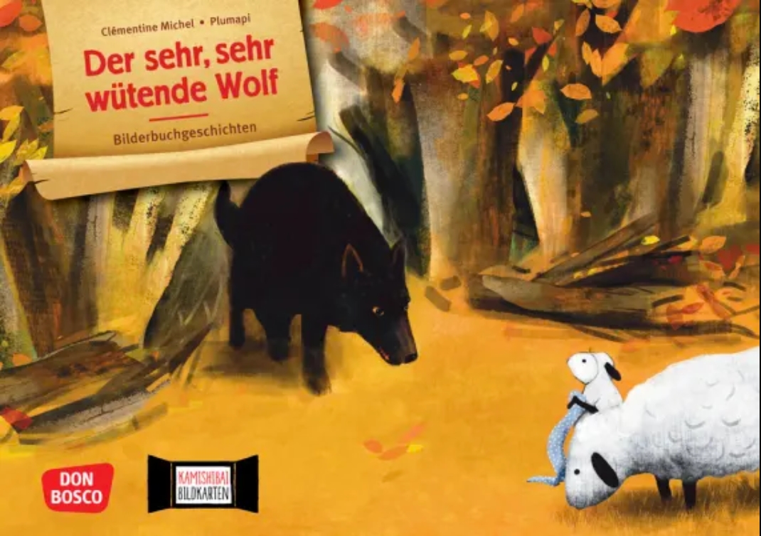 Der sehr, sehr wütende Wolf. Kamishibai Bildkartenset, ab 4 Jahre