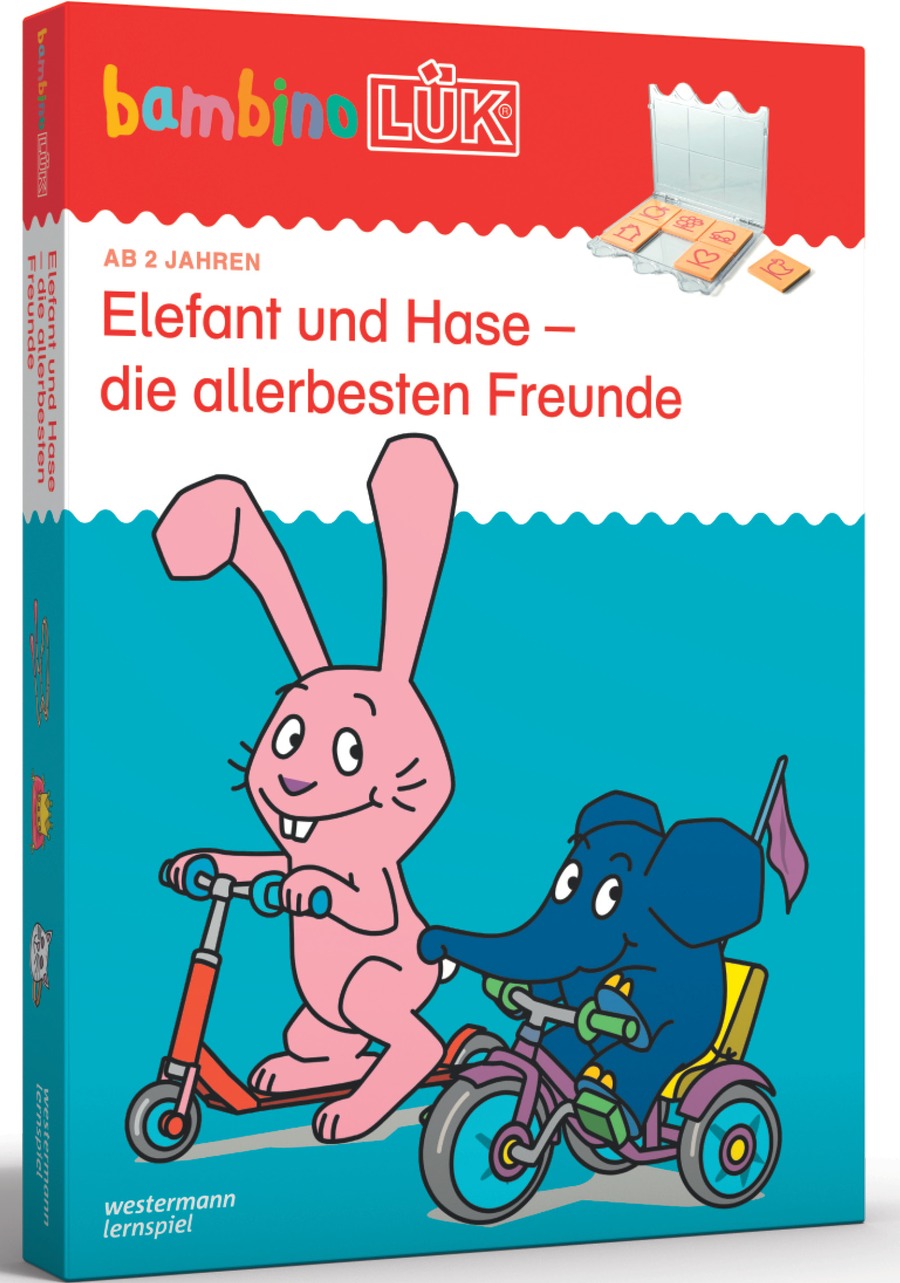 bambinoLÜK Set Elefant und Hase - die allerbesten Freunde, 2-4 Jahre
