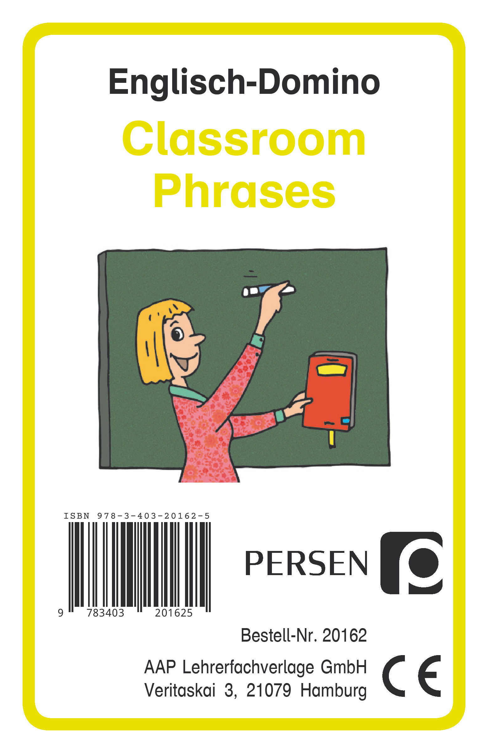 Englisch-Domino: Classroom Phrases, Kartenspiel, 1. bis 4. Klasse
