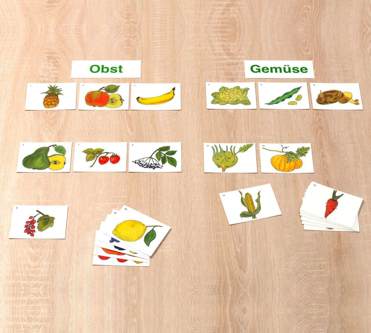 Obst und Gemüse, Arbeitsmaterial, ab 1. Klasse (solange der Vorrat reicht!)