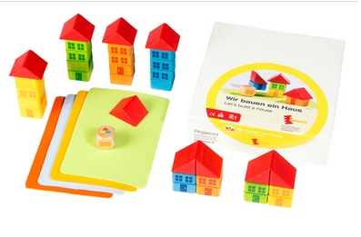 Wir bauen ein Haus, Farbwürfel-Spiel, ab 2 Jahre