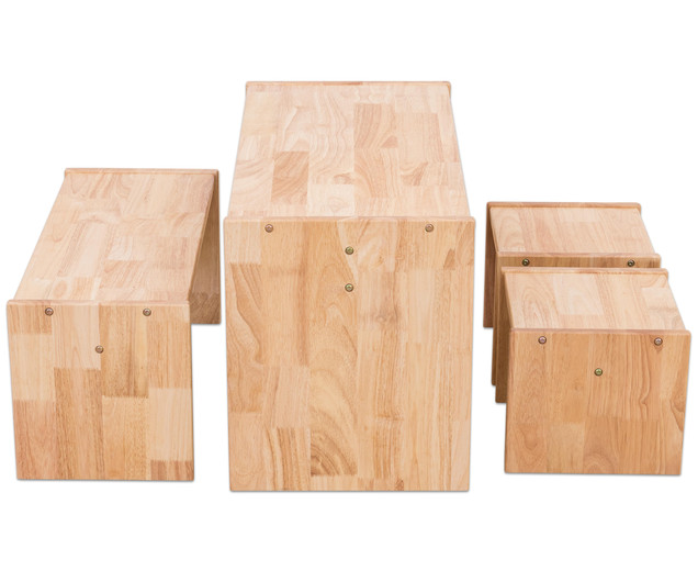 Holz-Sitzgruppe, 4-teilig