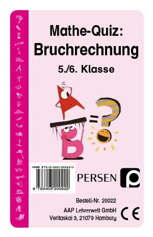 Mathe-Quiz: Bruchrechnung, Kartenspiel, 5.-6. Klasse