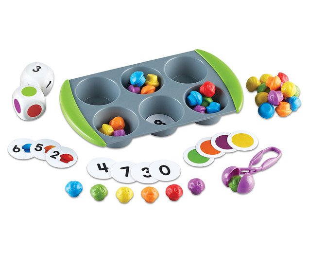 Mini-Muffin Zähl- und Sortierspiel, 3-7 Jahre