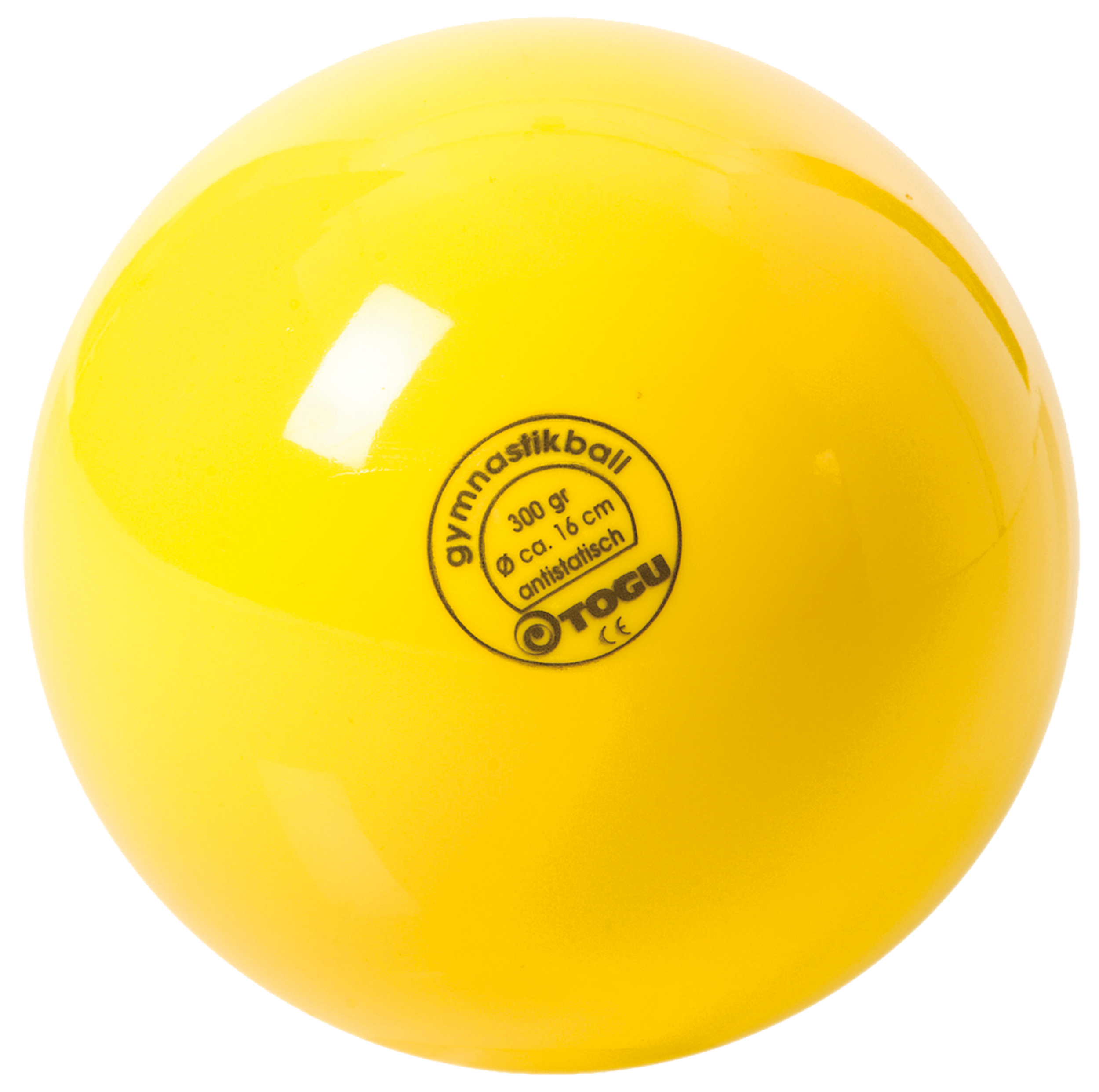 TOGU® Gymnastik Ball Standard 16 cm, 300 g, gelb