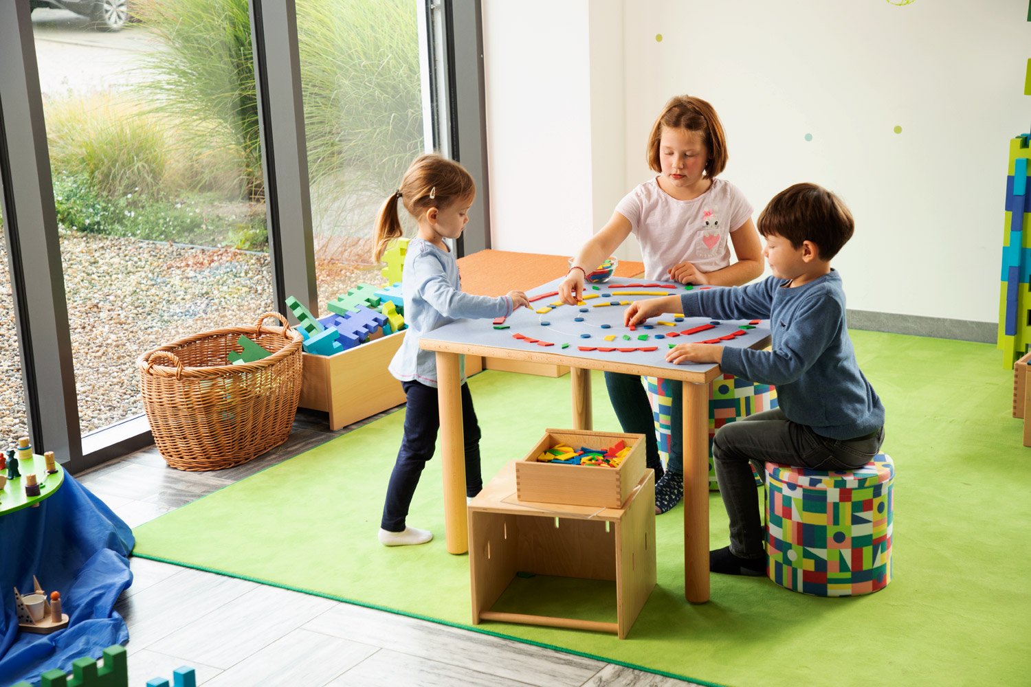 Spielteppich Mandala klein, 80 x 80 cm, 3-6 Jahre