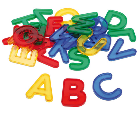Transparente Buchstaben, ab 3-6 Jahre